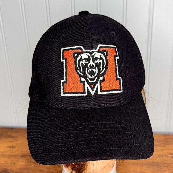Georgia Mercer Bears Nike Dri Fit  Embroidered Adjustable Campus Black Cap Hat - Picture 1 of 8